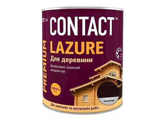 Лазурь 0,75л для древесины Палисанд ТМ CONTACT Киев