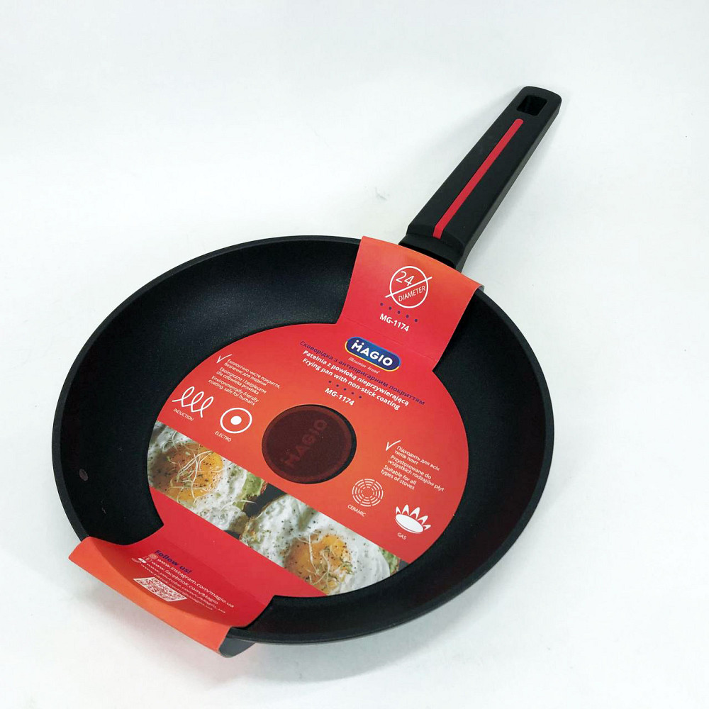 Сталева повітряна сковорода для смаження без масла, Сковорода якісна зручна на кухню AW-66 Івано-Франківськ - фото 1