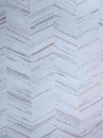 Обои  виниловые на флизелине AS creation Geo Effect 0.53х10 геометрия елочка белый серый коричневый 38309-6 Киев