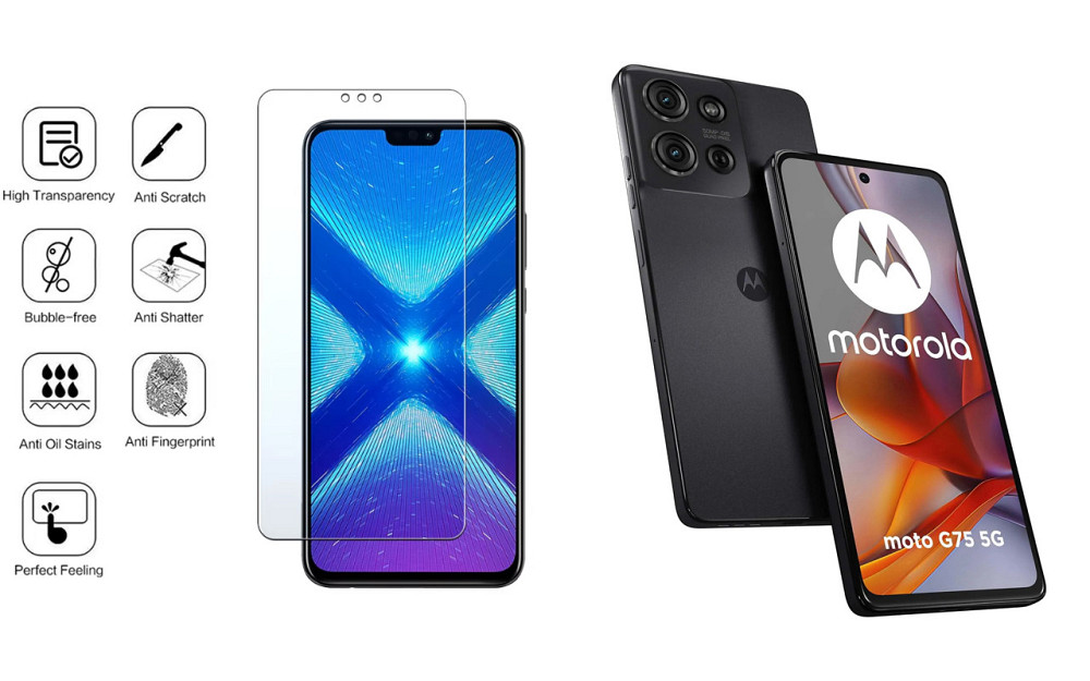 Защитное стекло NeoGlass для Motorola Moto G75 – ультрапрозрачное и устойчивое Киев - изображение 4