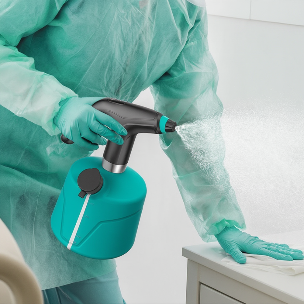 Ручний обприскувач для саду та городу акумуляторний портативний садовий, пластиковий, білий на 2 літри з подовжувачем Кам'янець-Подільський - фото 4