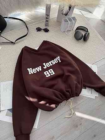 Унісекс базовий стильний світшот тринитка на флісі Шоколад Одеса