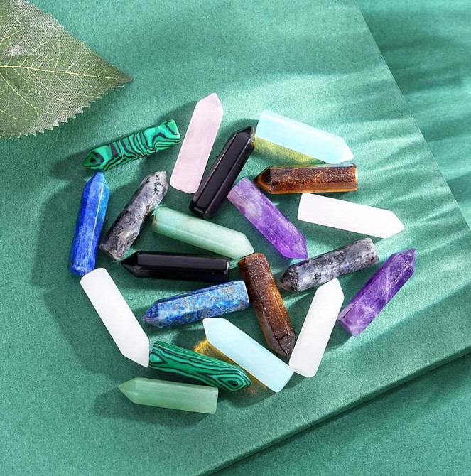 Набор из 10 шт. натуральных кристаллов в мешочке – для декора, медитаций и оберегов. Киев - изображение 4