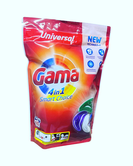 Капсули для прання 4в1 Gama universal 60 шт Виноградів - фото 1