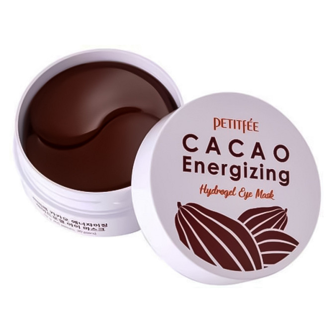 Гідрогелеві патчі для очей Какао Cacao Energizing Hydrogel Eye Mask Petitfee 60 шт Вінниця - фото 1