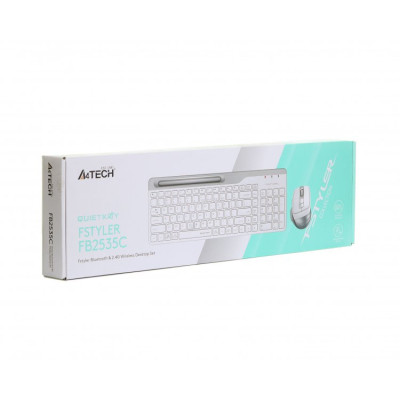 Комплект A4Tech FB2535C Wireless/Bluetooth Icy White (FB2535C Icy White) Вінниця - фото 8