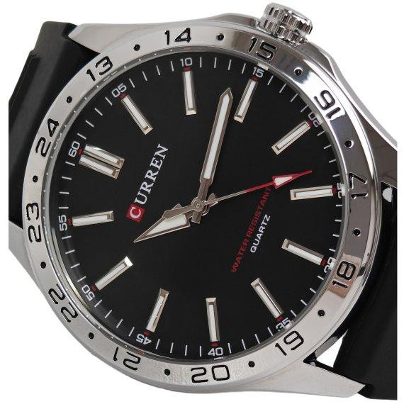 Годинник чоловічий наручний Curren Hector Elastic Black (2 ремінці) Київ - фото 3