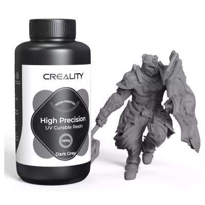 Фотополімерна смола Creality Resin, LCD 8K High Precision 1кг, dark gray (3302190004) Вінниця - фото 1