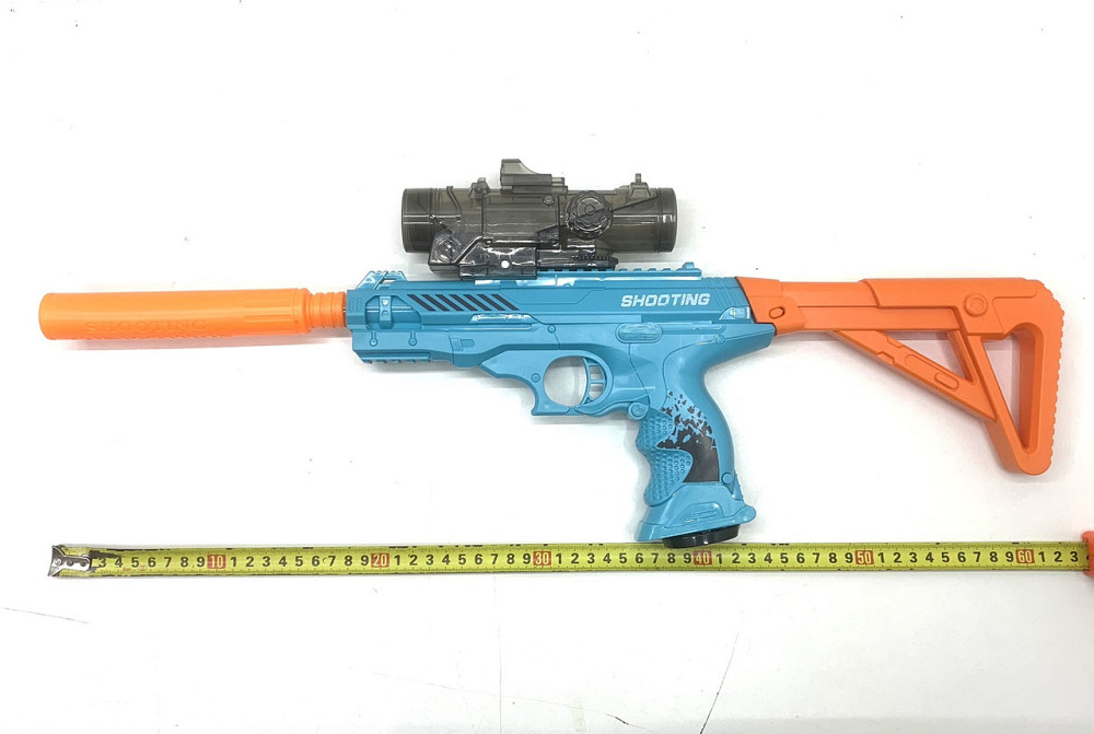 Автомат іграшковий стріляє орбізами та м'якими патронами з глушником 60 см (ST624A) Чернігів - фото 3