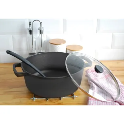 Кастрюля Brizoll чавунна без кришки 4 л (P-4L) Винница - изображение 3