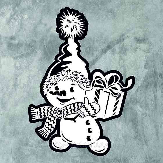 Декоративне настінне Панно «Сніговик», Декор на стену Київ