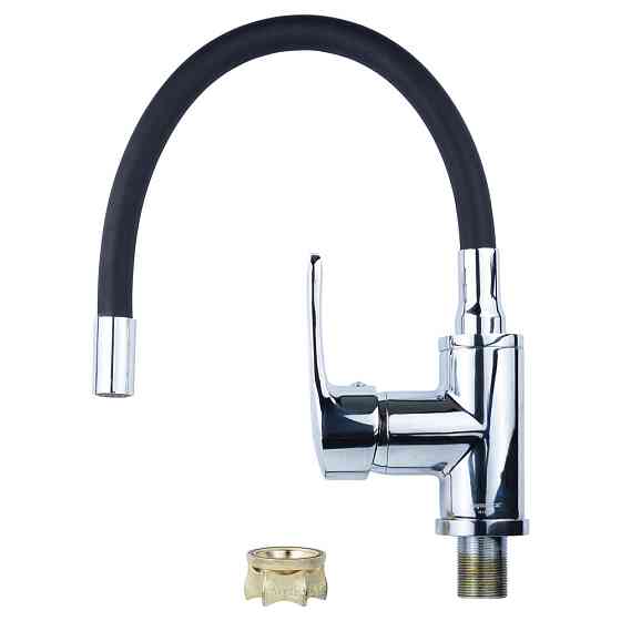 Змішувач ML Ø40 для кухні гусак силіконовий на гайці AQUATICA ML-4B544C (9746130) Київ