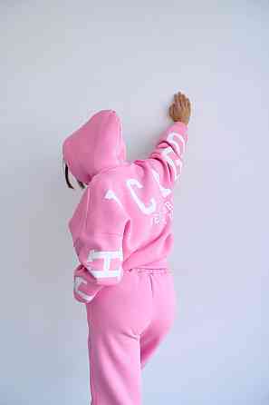 Женский стильный повседневный костюм Chicago с двойным капюшоном Барби, 42/46 Одесса