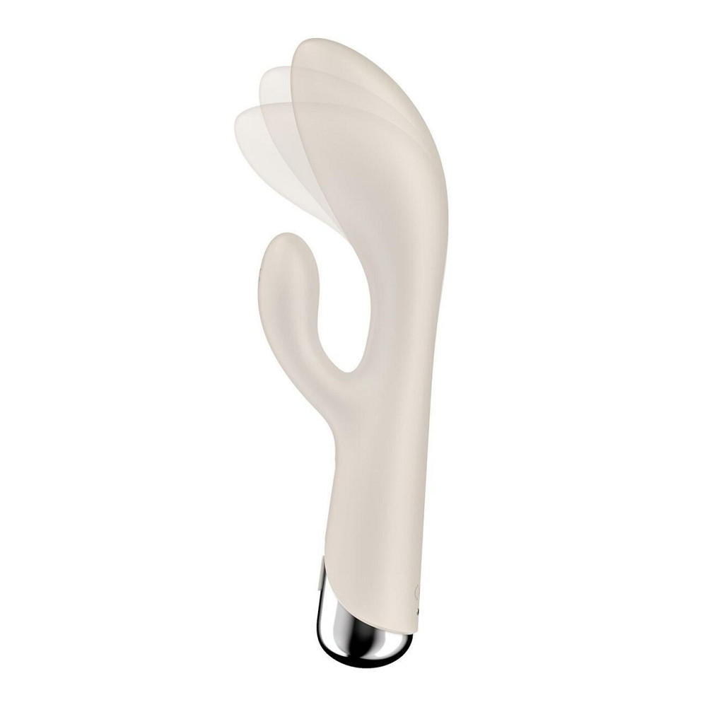 Вібратор-кролик з ротацією Satisfyer Spinning Rabbit 1 Beige, 3 мотори Sex Aura Київ - фото 2