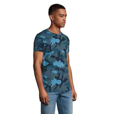 Футболка Sol's Camo men синій камо S (01188536S) Винница
