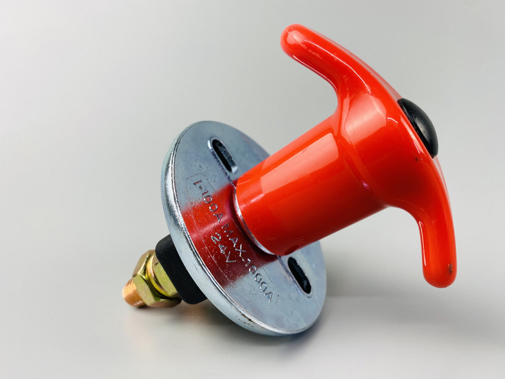 Вимикач маси універсальний, механічний 12/24В (червона мідь) 100A Мукачево - фото 4