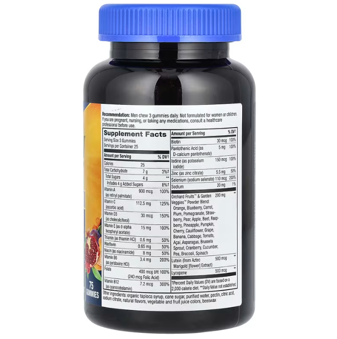 Мультивітаміни для чоловіків 50 + Nature's Way Men's Multi-Vitamin Multi-Mineral 75 таб Київ - фото 2