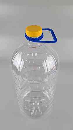 Пластикова пляшка ПЕТ 10 літра Ø 48 прозора з кришкою з ручкою (20 шт.) Харків