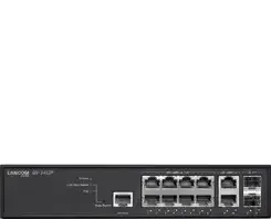 Комутатор Lancom Systems GS-2412P Zarządzany L2+ Gigabit Ethernet (10/100/1000) Obsługa PoE Czarny (61668) Київ - фото 1
