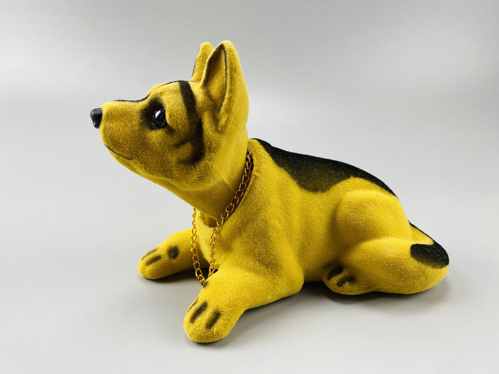 Собака з киваючою головою в машини, киваюча собачка в машину на торпеду прикраса в авто декор Мукачево - фото 4