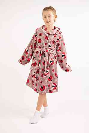 Халат детский для девочки теплый домашний, махровый велсофт, детские халаты на подростка Киев