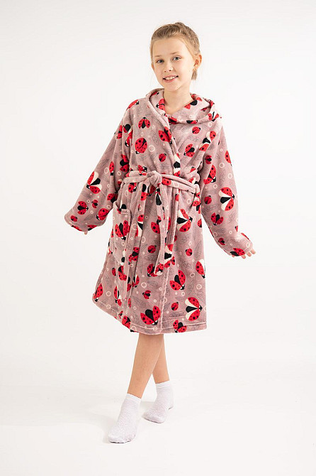 Халат детский для девочки теплый домашний, махровый велсофт, детские халаты на подростка Киев - изображение 2