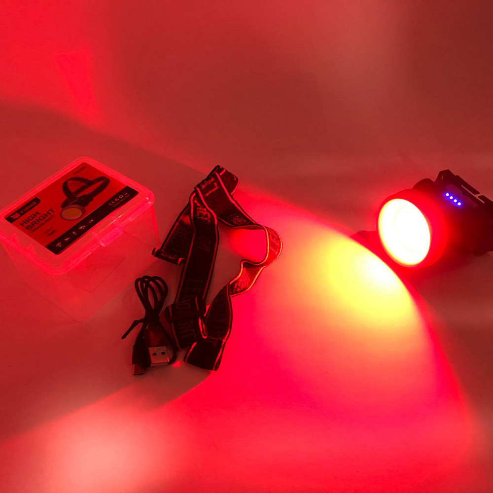 Налобный фонарь для автомеханика YM-308/208-COB(white+red), Фонарик налобный мощный UT-35 Львов - изображение 5