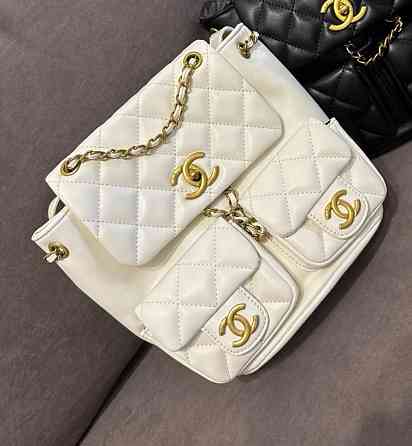 Рюкзак женский с кармашками (Белый) Винница