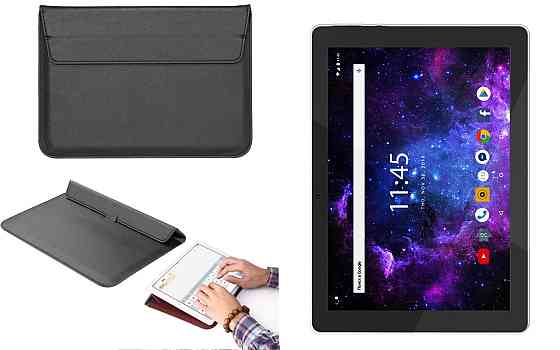 Чехол-конверт VitoCase для Assistant AP-108 Cetus, с функцией подставки для планшета Черный Киев