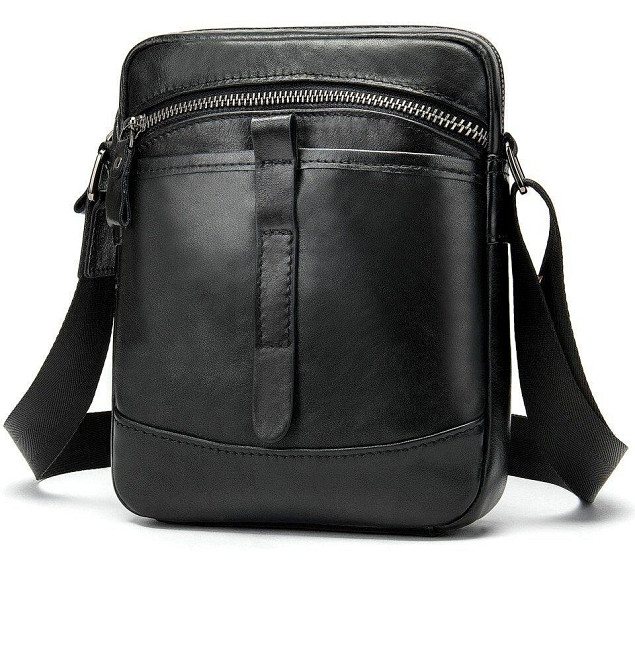 Сумка компактная мужская Vintage 14652 Черная Киев - изображение 5