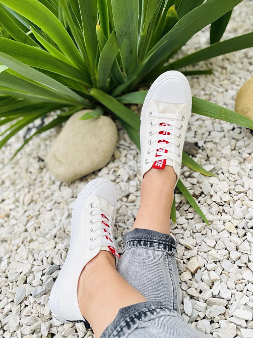 AESD Кеды женские AESD белые тканевые демисезонные размер 36 ( -2) Коломыя - изображение 1