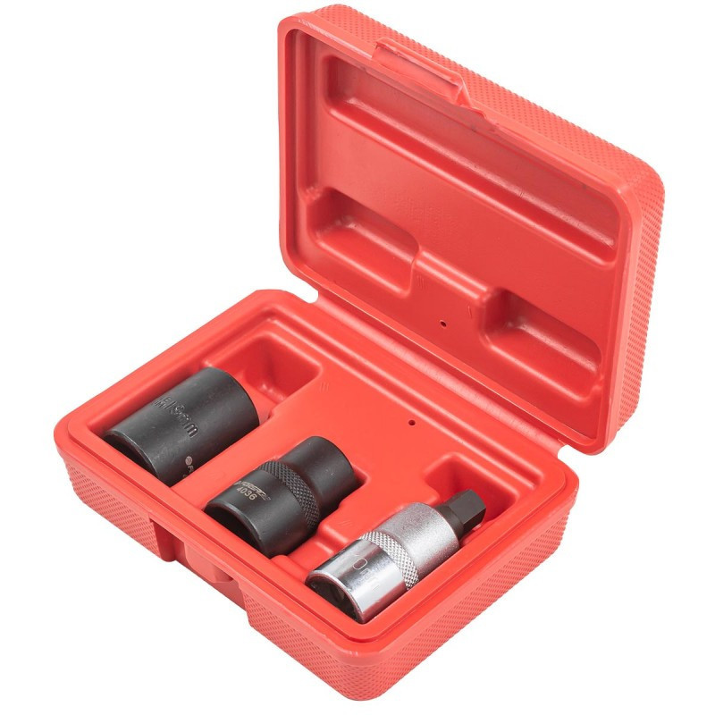 Набір головок 3пр. 1/2" 5-гранні (14, 19, М10) Одеса - фото 3