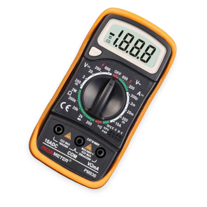 Мультиметр цифровий PM830 Peak Meter Мукачево - фото 1