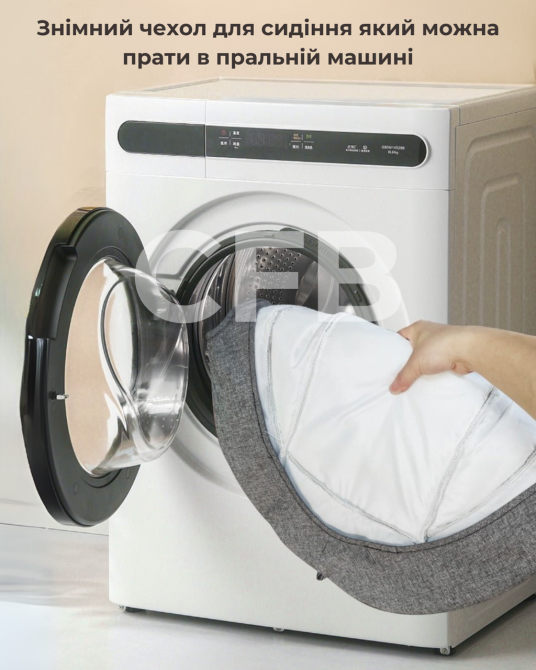 Заколисуючий центр 2в1 зі стільницею дитячий шезлонг від народження з пультом керування Сіро-білий Київ - фото 8