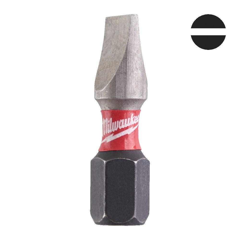 Біта SHOCKWAVE MILWAUKEE, SL1,2x6,5, 25мм, (2шт) Одеса - фото 1