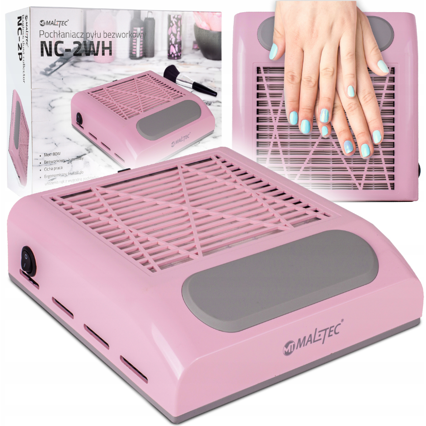 Вытяжка для маникюра MalTec 80Вт розово-пурпурный (Польша) Киев - изображение 1
