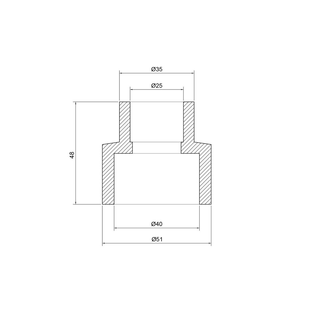Муфта PPR Thermo Alliance 40х25 Київ - фото 2