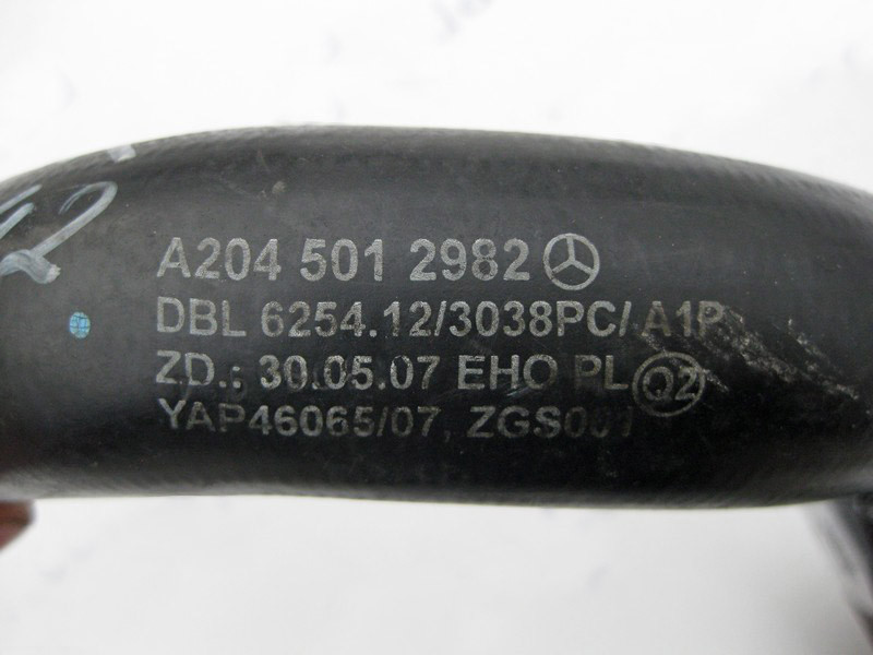 Mercedes-Benz  A2045012982 Патрубок радіатора правий до двигуна OM642 V6 3.0 cdi E-Class W212 C-Class W204 CLS C218 GLK X204 Одеса - фото 3
