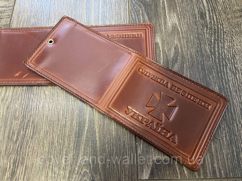 Обложка кожаная на удостоверение 