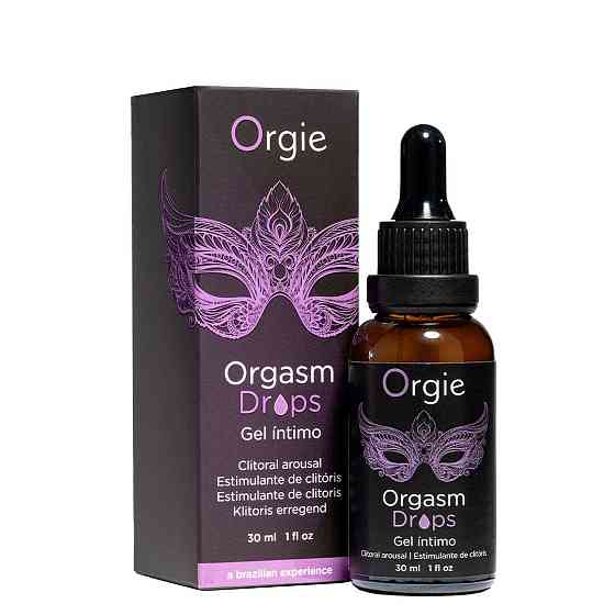 Збуджувальні краплі для клітора Orgie Orgasm Drops, 30 мл, ефект розігріву та охолодження Sex Aura Київ