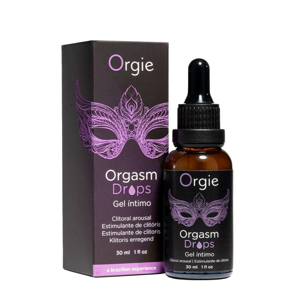 Збуджувальні краплі для клітора Orgie Orgasm Drops, 30 мл, ефект розігріву та охолодження Sex Aura Київ - фото 1