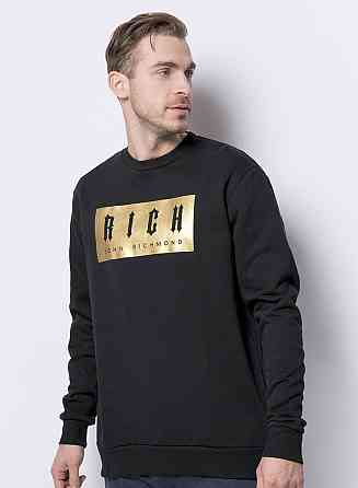 Мужская\ Женская толстовка- свитшот черного цвета. Свитшот с золотой надписью: 