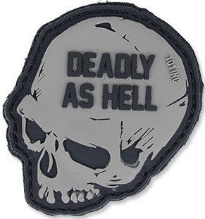 Шеврон 3D PVC на липучке 101INC #16019 Deadly as hell 