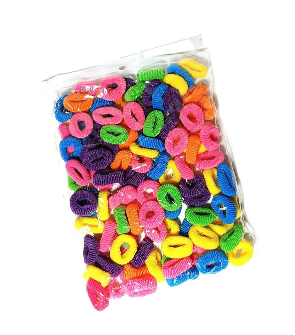 Гумки для волосся маленькі мікрофібра 100 шт. Київ - фото 1