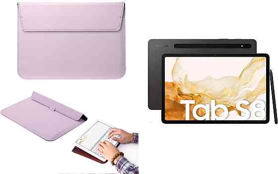 Чохол-конверт VitoCase для Samsung Galaxy Tab S8 11, з функцією підставки для планшета Фіолетовий Київ
