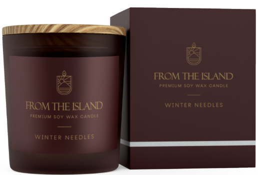 Ароматическая свеча From the Island 250 мл Зимние Иголочки Киев