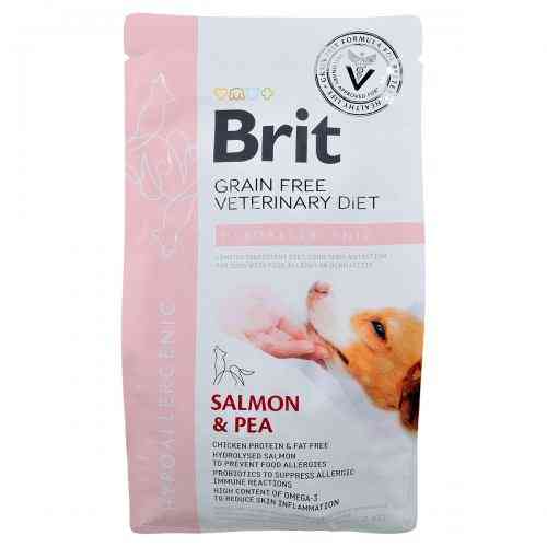 Корм сухой Brit Grain VetDiet Dog Hypoallergenic для собак при пищевой аллергии с лососем горохом и гречкой 2 кг Киев