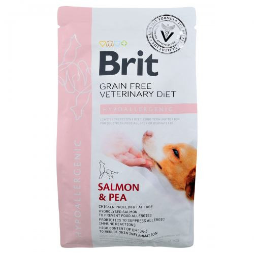 Корм сухой Brit Grain VetDiet Dog Hypoallergenic для собак при пищевой аллергии с лососем горохом и гречкой 2 кг Киев - изображение 3