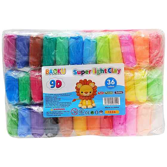 Набір для ліплення з повітряним пластиліном BK-1336, 36 кольорів Вінниця