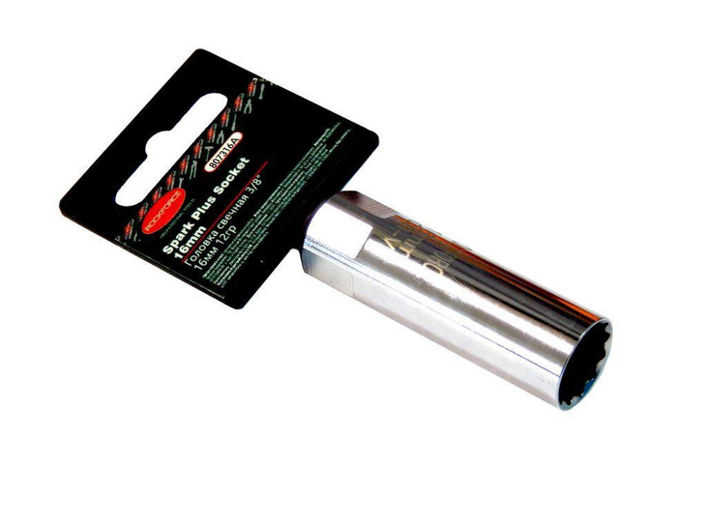 Головка свічкова 3/8" 16мм 12-гранна (L=65мм) ROCKFORCE RF-807316A Одеса - фото 1